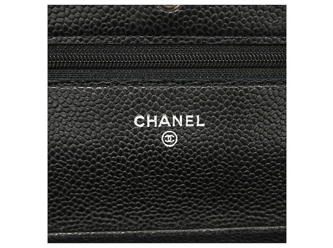 Portafoglio a spalla con catena Chanel Matelassé in Black Nero - vista 4