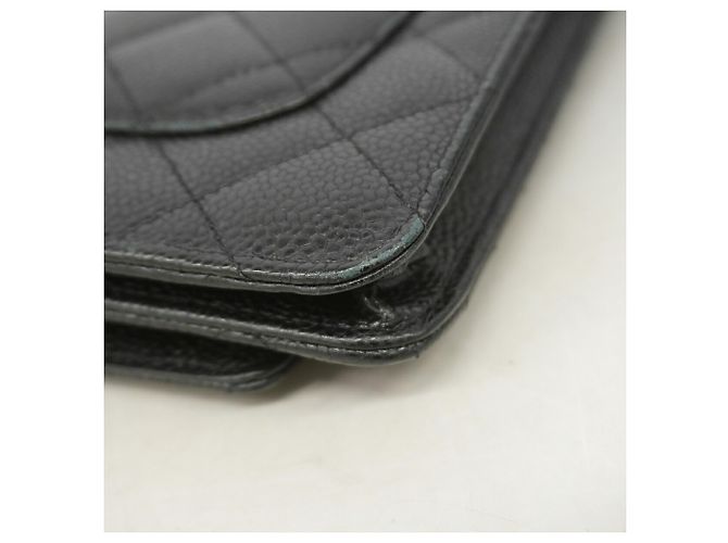 Portafoglio a spalla con catena Chanel Matelassé in Black Nero - vista 5