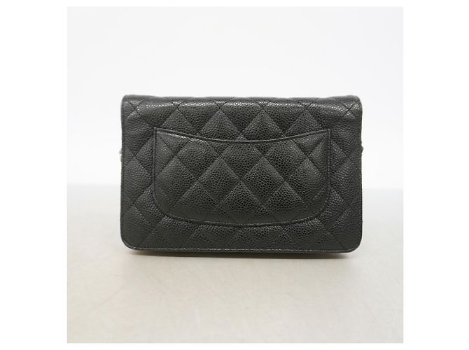 Portafoglio a spalla con catena Chanel Matelassé in Black Nero - vista 9