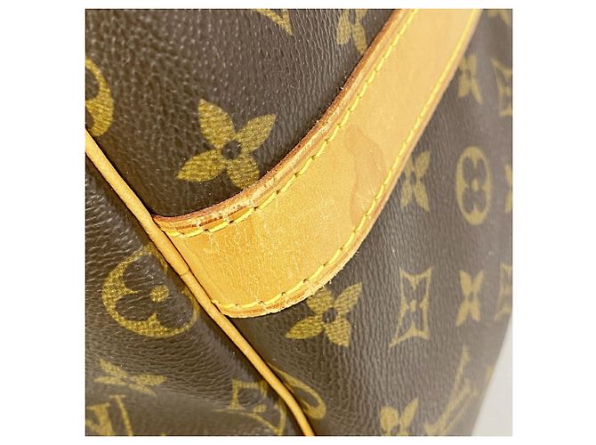 Louis Vuitton Boston Monogram Keepall Bandoulière 55 Braun - Ansicht 13