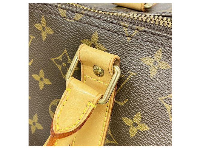 Louis Vuitton Boston Monogram Keepall Bandoulière 55 Braun - Ansicht 14