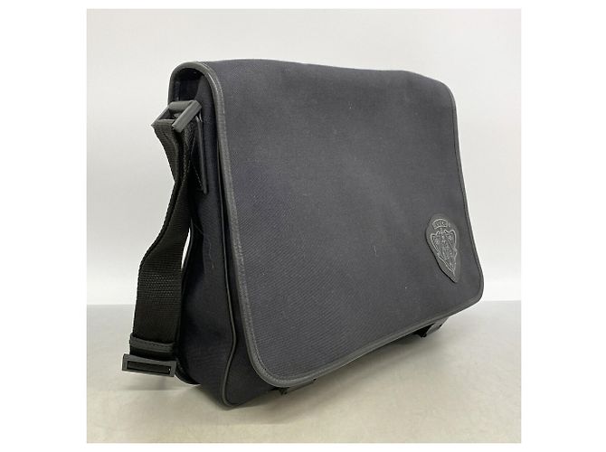Borsa a tracolla Gucci in tela nera Nero - vista 2