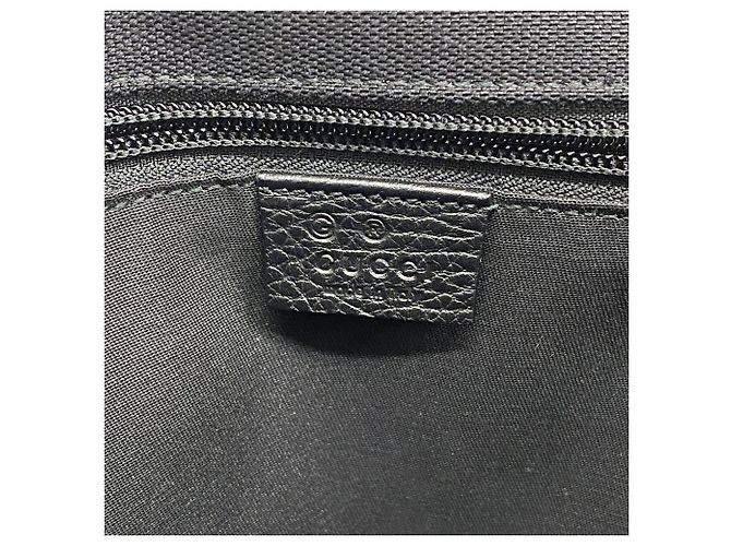 Borsa a tracolla Gucci in tela nera Nero - vista 5