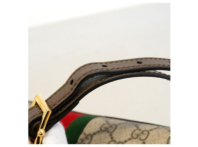 Borsa a tracolla Gucci Ophidia 499621 in Brown Marrone - vista 9