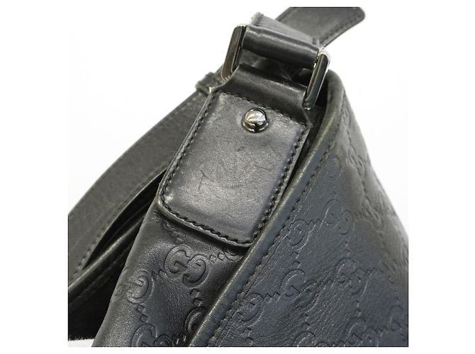 Borsa a tracolla in pelle nera da uomo Gucci Nero - vista 11