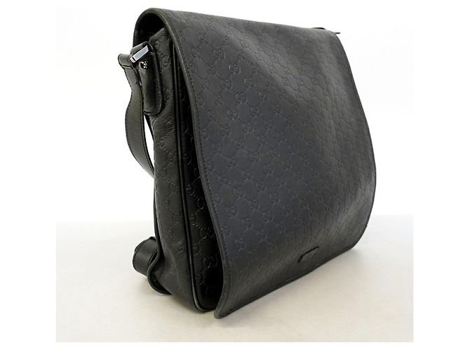 Borsa a tracolla in pelle nera da uomo Gucci Nero - vista 2