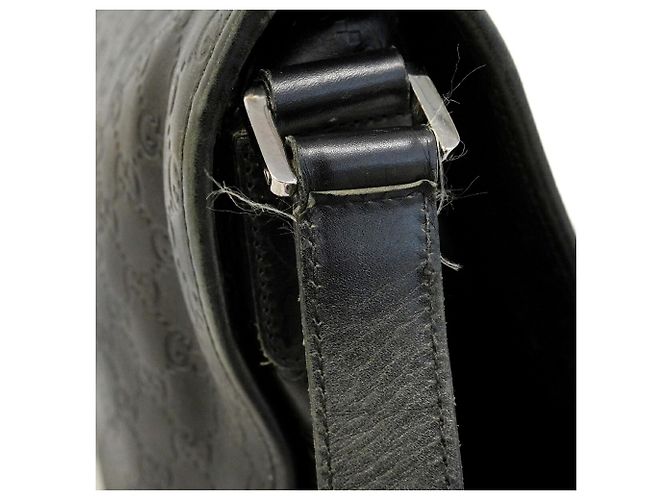 Borsa a tracolla in pelle nera da uomo Gucci Nero - vista 9