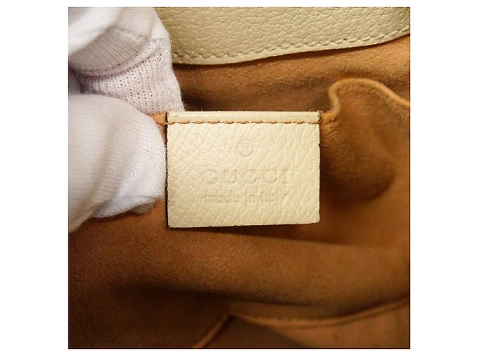 Bolsa de mão em couro Gucci Ophidia Branco - vista 5