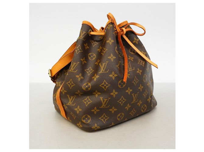 Noe Borsa a tracolla Louis Vuitton Monogram Petit Noé Marrone - vista 2