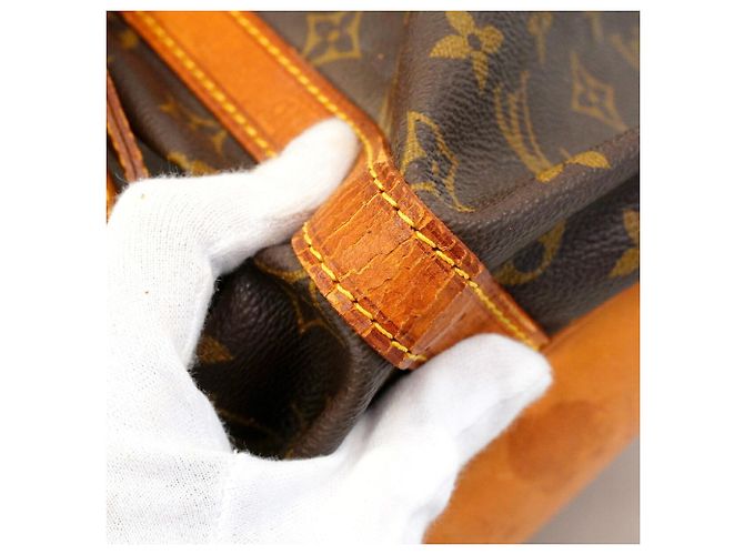 Noe Borsa a tracolla Louis Vuitton Monogram Petit Noé Marrone - vista 7