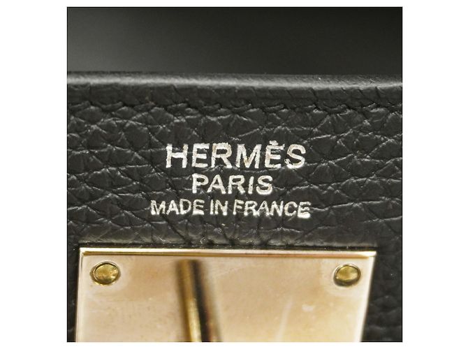 Hermès Hermes Kelly Accad PM Togo Bag Black - view 5
