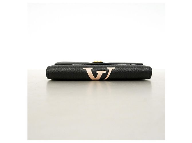 Cartera Louis Vuitton Tri-fold Negro Beige - vista 3