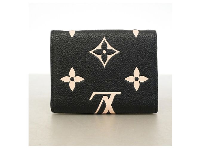 Cartera Louis Vuitton Tri-fold Negro Beige - vista 6