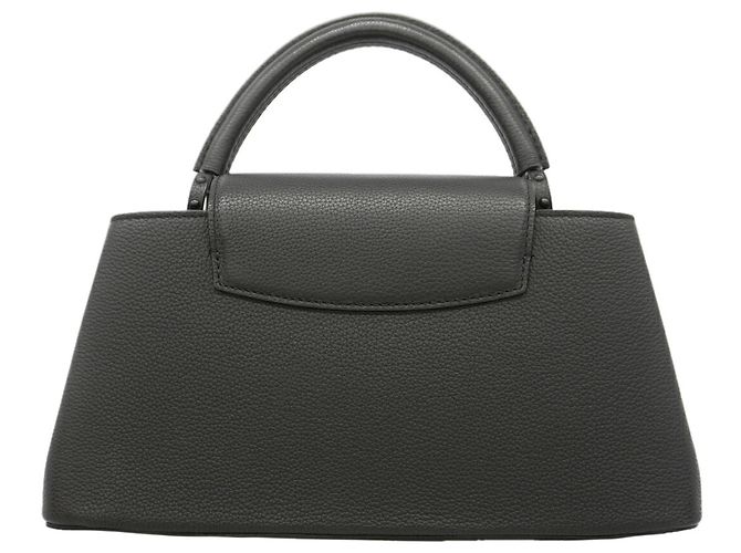 Bolso Louis Vuitton Matte Taurillon Capucines EWMM Negro - vista 9