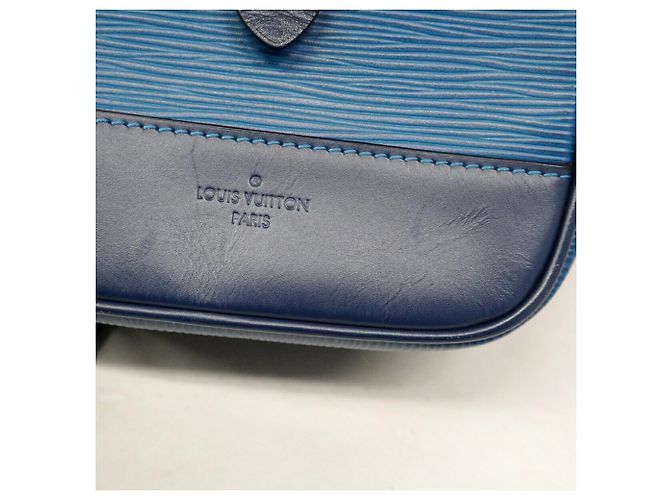 Bolsa de Ombro Louis Vuitton Epi Downtown BB Azul marinho - vista 9