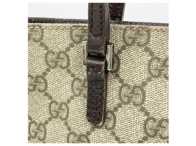 Bolsa Gucci GG Supreme Marrom Bege - vista 8