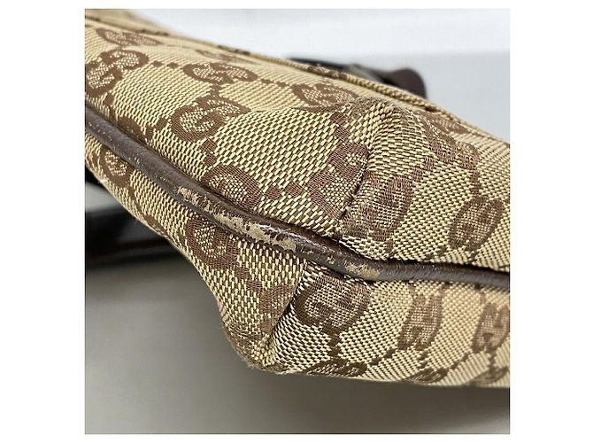 Borsa a Tracolla Gucci GG Canvas Marrone - vista 7