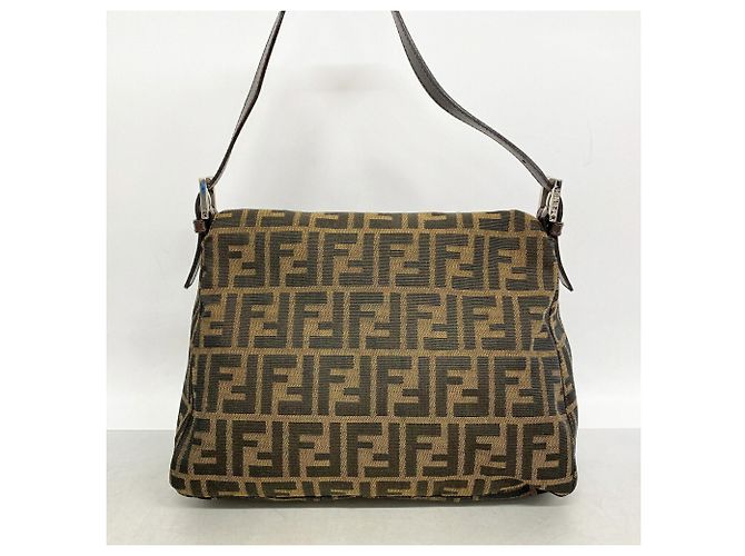 Borsa a secchiello Fendi Zucca Mamma Marrone - vista 10