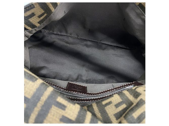 Borsa a secchiello Fendi Zucca Mamma Marrone - vista 4