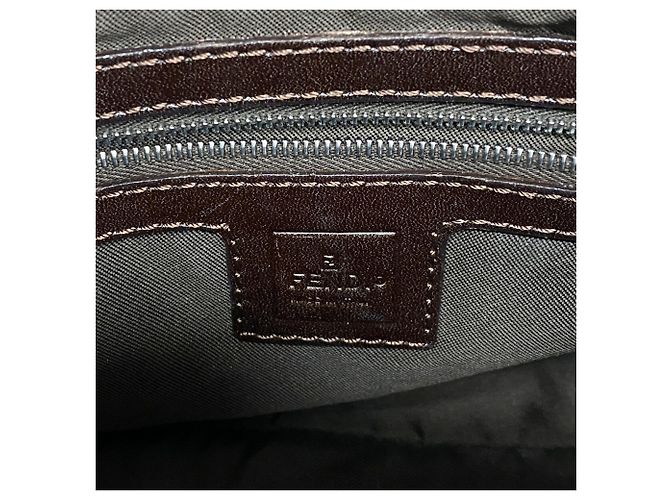 Borsa a secchiello Fendi Zucca Mamma Marrone - vista 5