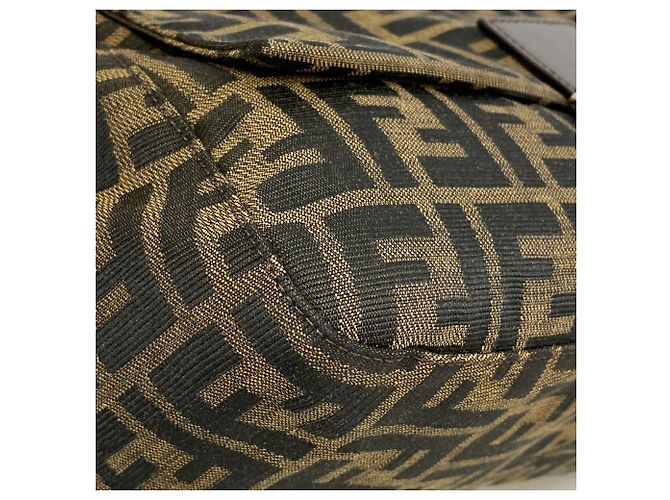 Borsa a secchiello Fendi Zucca Mamma Marrone - vista 6