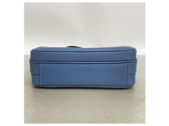 Prada Blue Leather Shoulder Bag - view 3