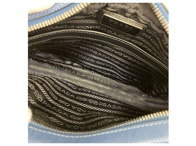 Prada Blue Leather Shoulder Bag - view 4
