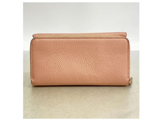 Cartera larga de piel rosa Gucci - vista 10