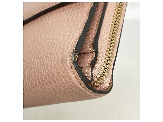 Cartera larga de piel rosa Gucci - vista 5