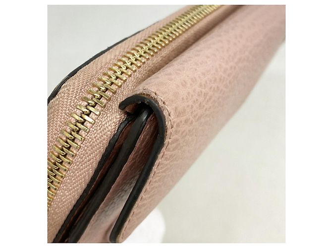 Cartera larga de piel rosa Gucci - vista 6
