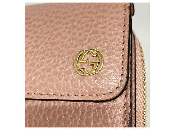 Cartera larga de piel rosa Gucci - vista 9