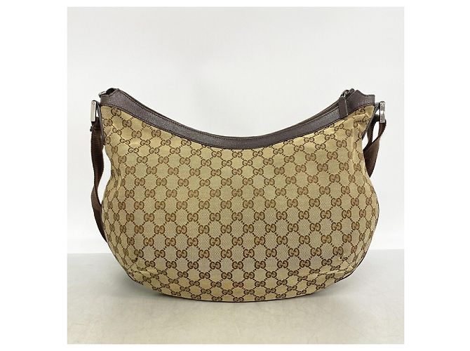 Bolsa de Ombro Gucci GG Canvas Marrom Bege - vista 10