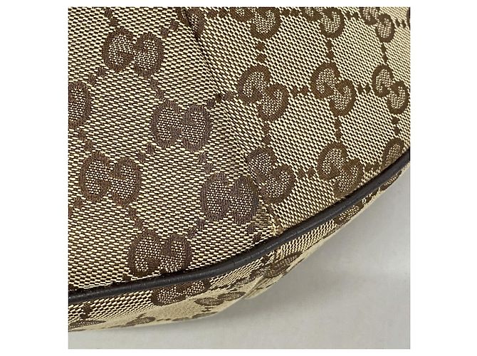 Bolsa de Ombro Gucci GG Canvas Marrom Bege - vista 6