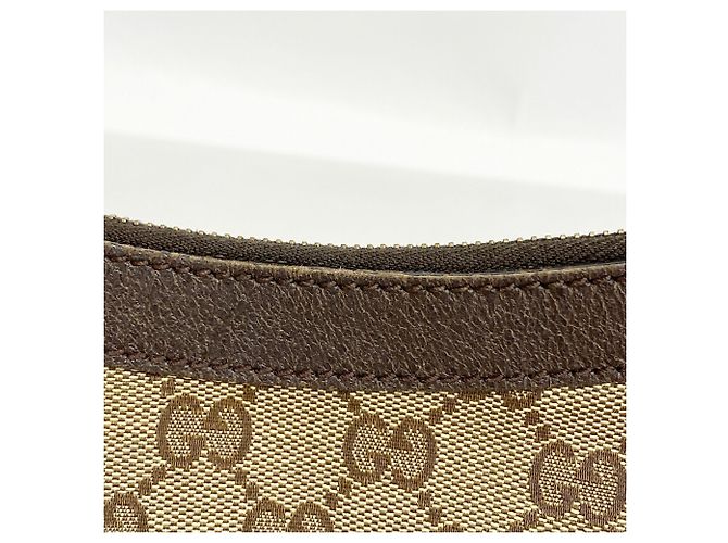 Bolsa de Ombro Gucci GG Canvas Marrom Bege - vista 7