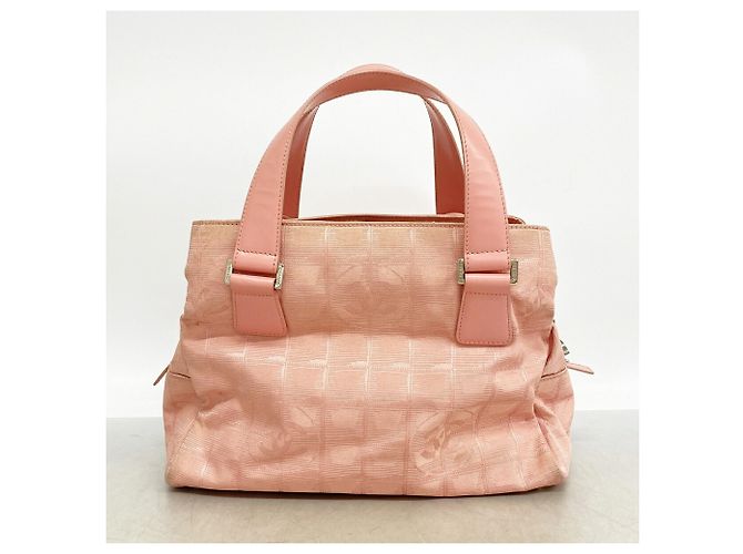 Borsa Chanel New Travel in nylon Rosa - vista 12