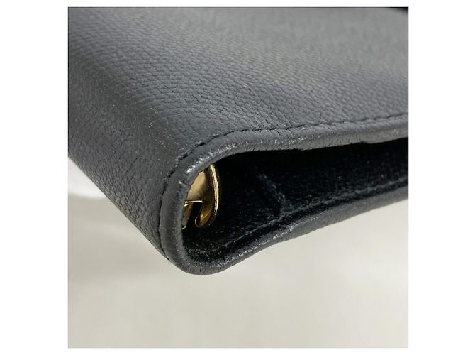 Capa de caderno em couro preto Chanel - vista 5