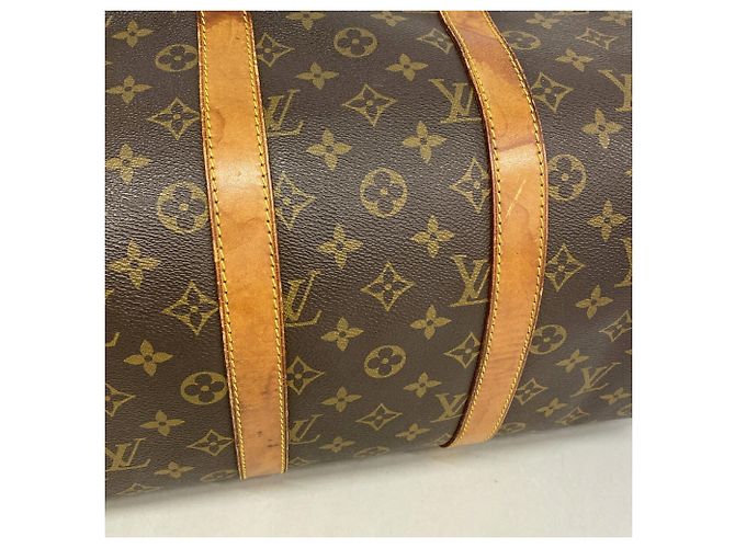 Bolsa Louis Vuitton Boston Monogram Keepall Marrom - vista 9