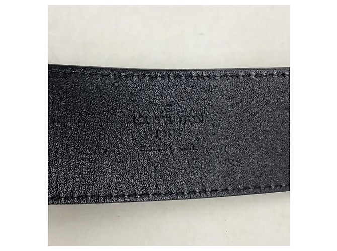 Ceinture Louis Vuitton Micro Damier Marron Noir - vue 2