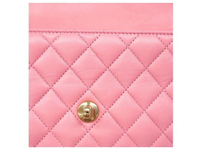 Chanel Matelassé Schultertasche mit Kette Pink - Ansicht 10