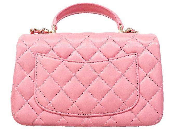 Chanel Matelassé Schultertasche mit Kette Pink - Ansicht 13