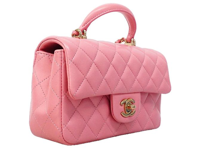 Chanel Matelassé Schultertasche mit Kette Pink - Ansicht 2