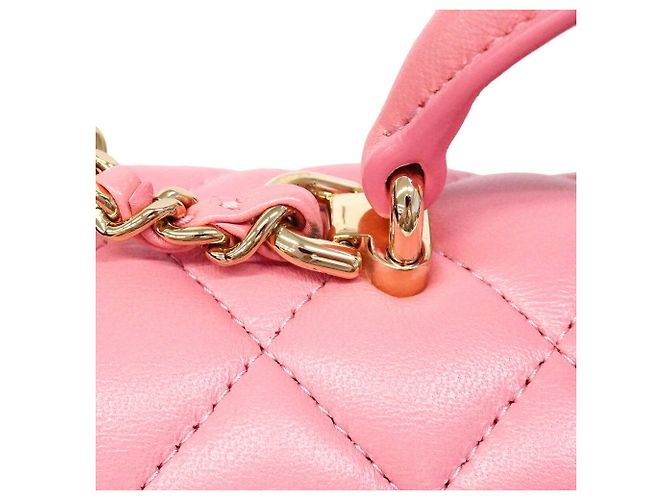 Chanel Matelassé Schultertasche mit Kette Pink - Ansicht 8