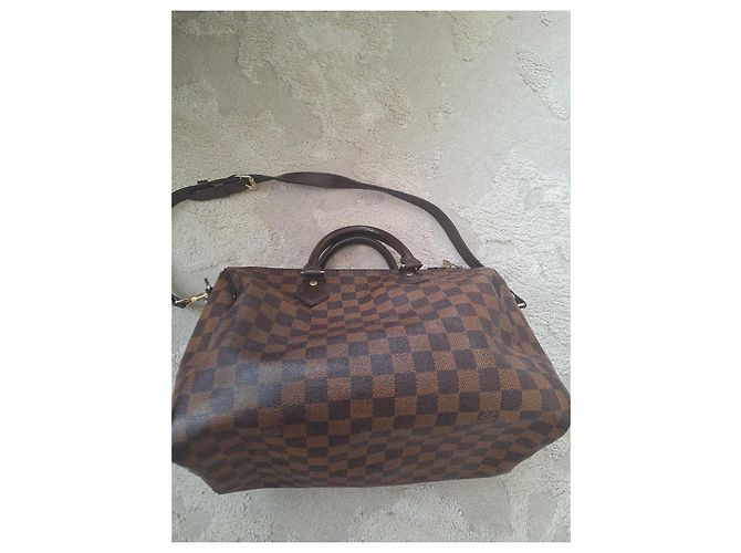 Louis Vuitton Speedy 30 Damier Ebene Handtasche Braun - Ansicht 2
