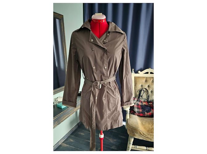 Armani Jeans Gabardina cruzada marrón Castaño - vista 2