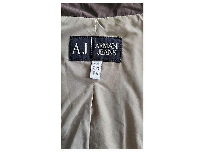 Armani Jeans Gabardina cruzada marrón Castaño - vista 6