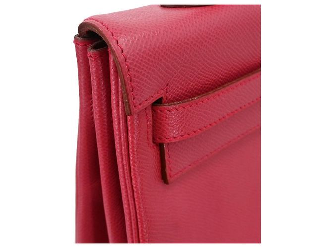 Hermès Hermes Kelly Red Courchevel mit Gold Hardware 35 Rot - Ansicht 3