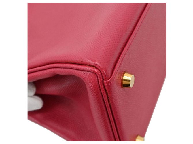 Hermès Hermes Kelly Red Courchevel mit Gold Hardware 35 Rot - Ansicht 5