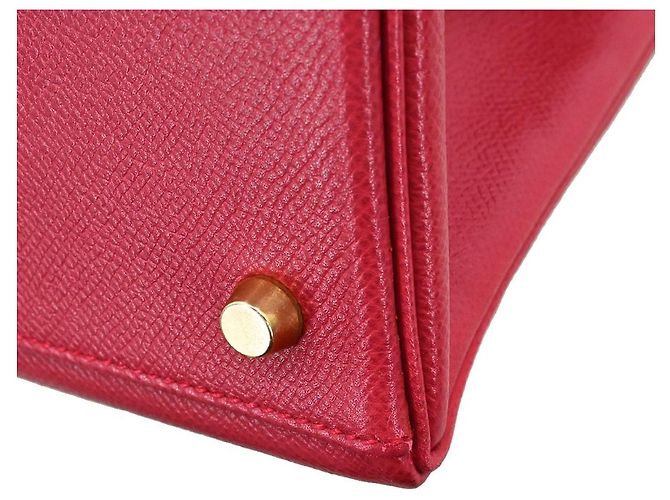 Hermès Hermes Kelly Red Courchevel mit Gold Hardware 35 Rot - Ansicht 6