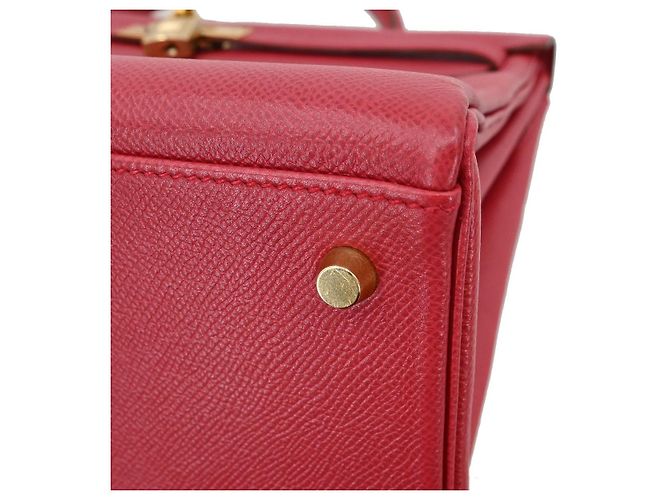 Hermès Hermes Kelly Red Courchevel mit Gold Hardware 35 Rot - Ansicht 7