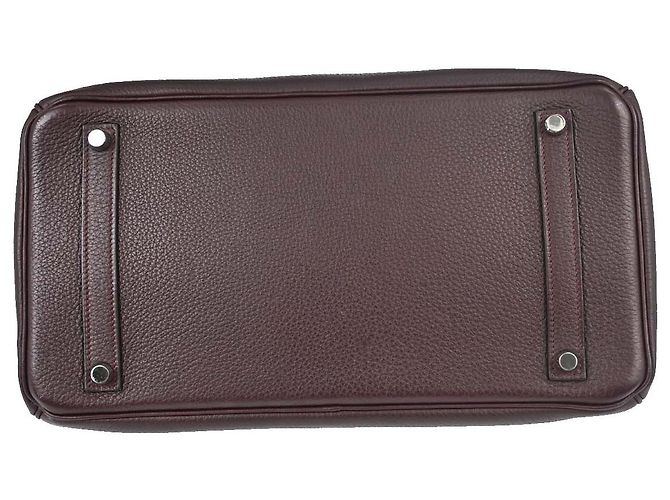 Hermès Hermes Birkin Purple Togo com Hardware Palladium 35 Bordeaux - vista 3